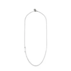 SILVER SAFETY PIN NECKLACE