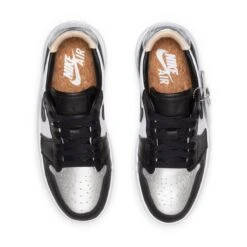 WOMEN'S AIR JORDAN 1 ELEVATE LOW -ADIDAS Store NikeAIRJORDAN1ELEVATELOWMTLLCSLVRBLK WHT WHTOYX5.5DQ8561 001 4