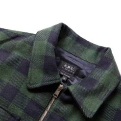A.P.C. NEW IAN JACKET -ADIDAS Store a.p.c.BLOUSONNEWIANDARKGREENMWOANU H02759 4