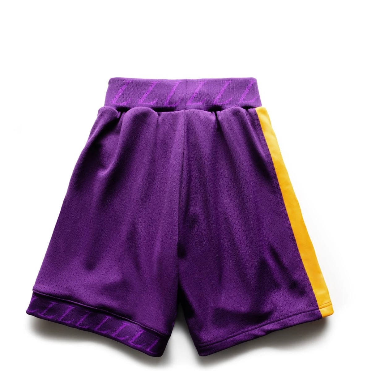 Mitchell & Ness X BODEGA WORLDWIDE RESPECT LAKERS SHORTS 2 Mitchell & Ness X BODEGA WORLDWIDE RESPECT LAKERS SHORTS - Image 2