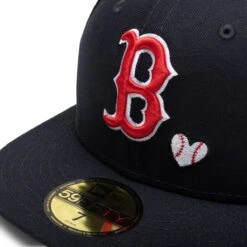 NEW ERA 59FIFTY TEAM HEART BOSTON RED SOX FITTED CAP -ADIDAS Store neweraTEAMHEART595010112BOSREDOTCNAVY760243663 4