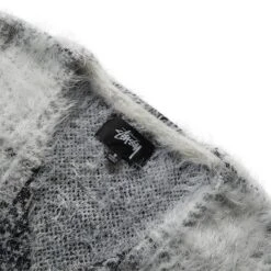 Stüssy HAIRY PLAID CARDIGAN -ADIDAS Store stussyHAIRYPLAIDCARDIGANWHITES117169 4